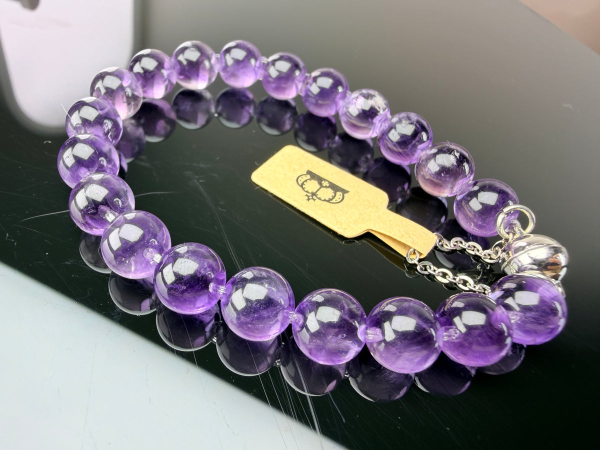 Purple crystal bracelet