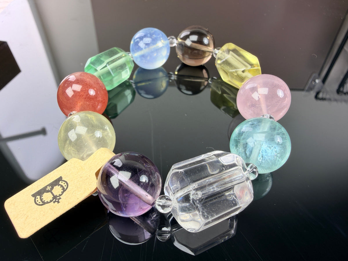 Natural Multi-Gemstone Bracelet