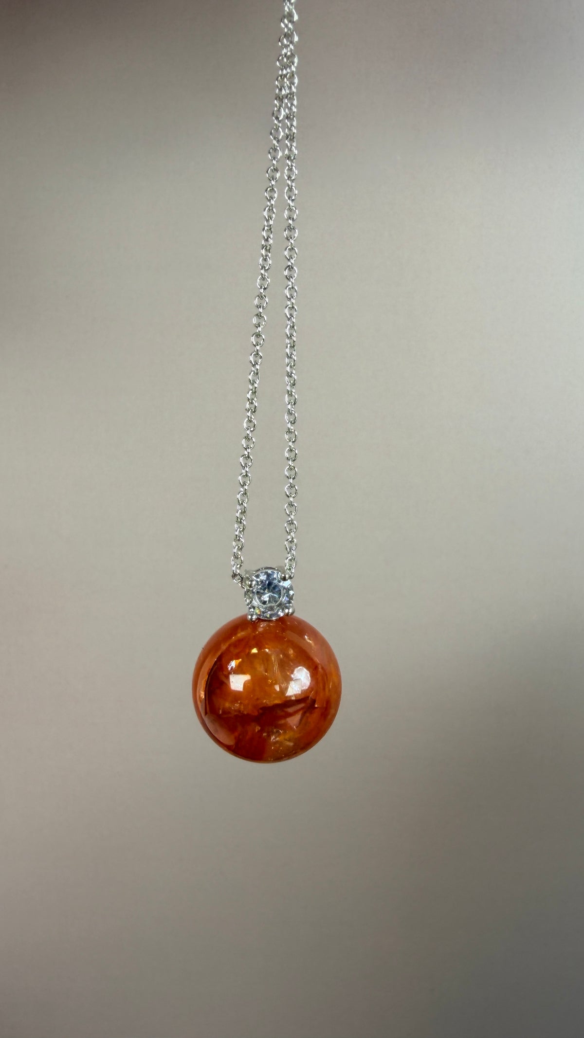 Red Hematoid Quartz Necklace