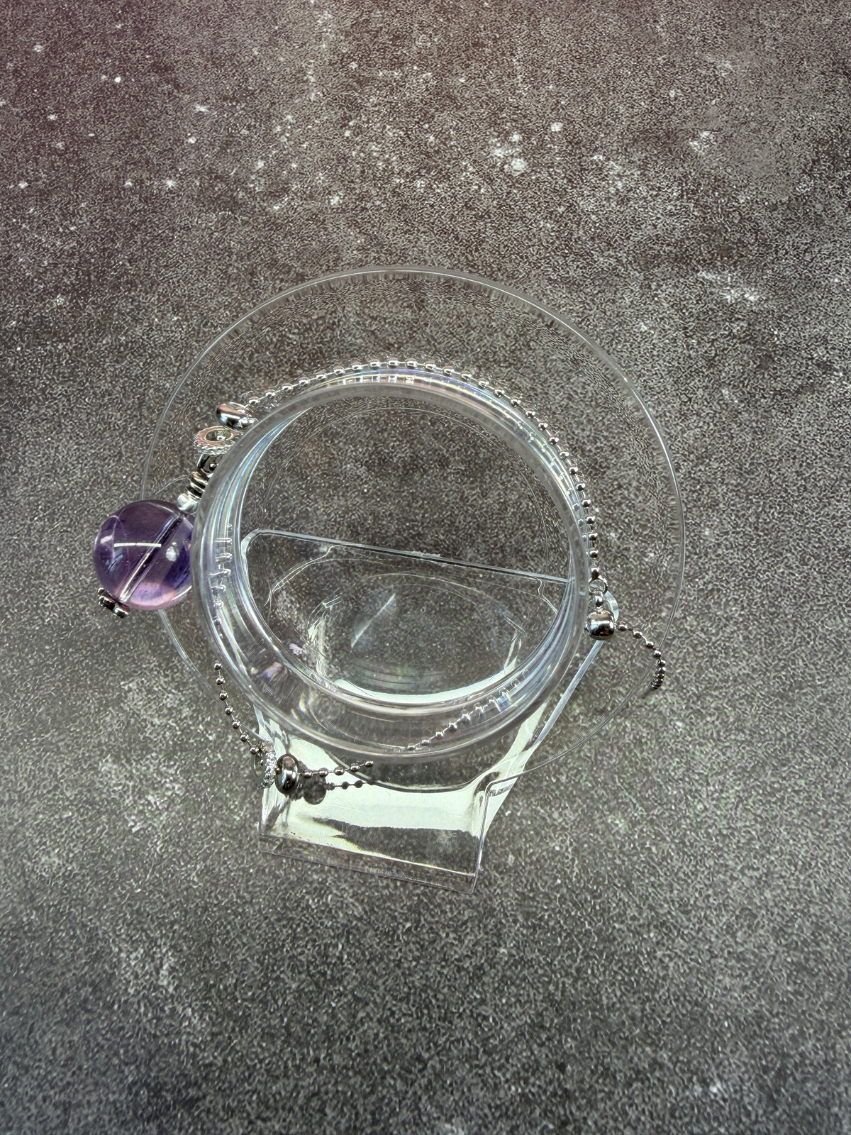 Purple crystal bracelet