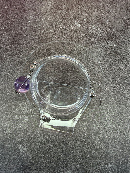 Purple crystal bracelet