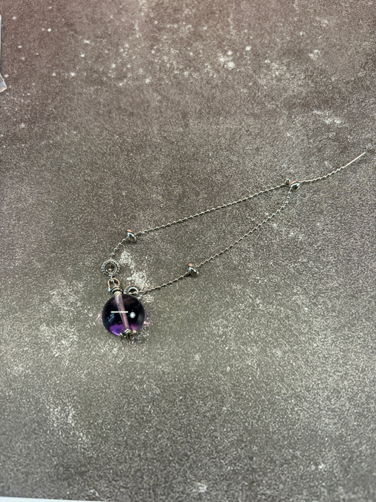 Purple crystal bracelet