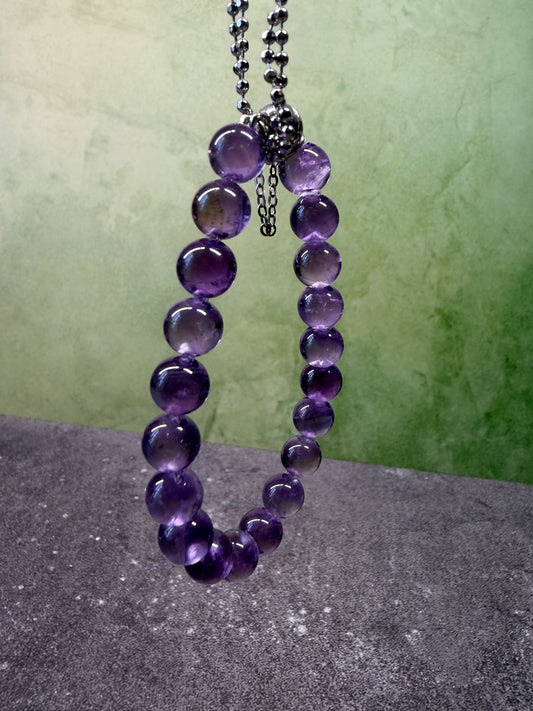 Purple crystal bracelet