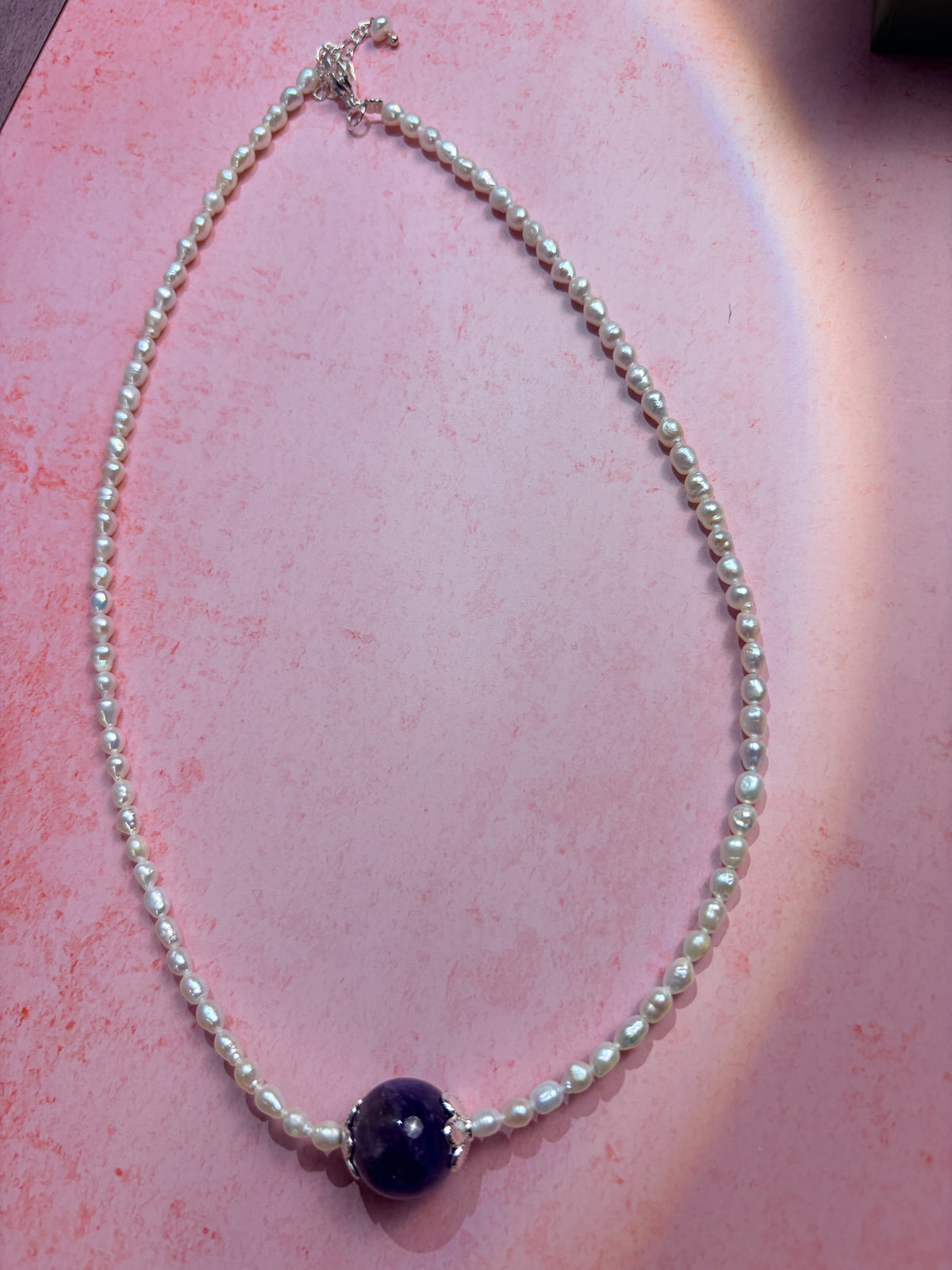 Natural pearl necklace