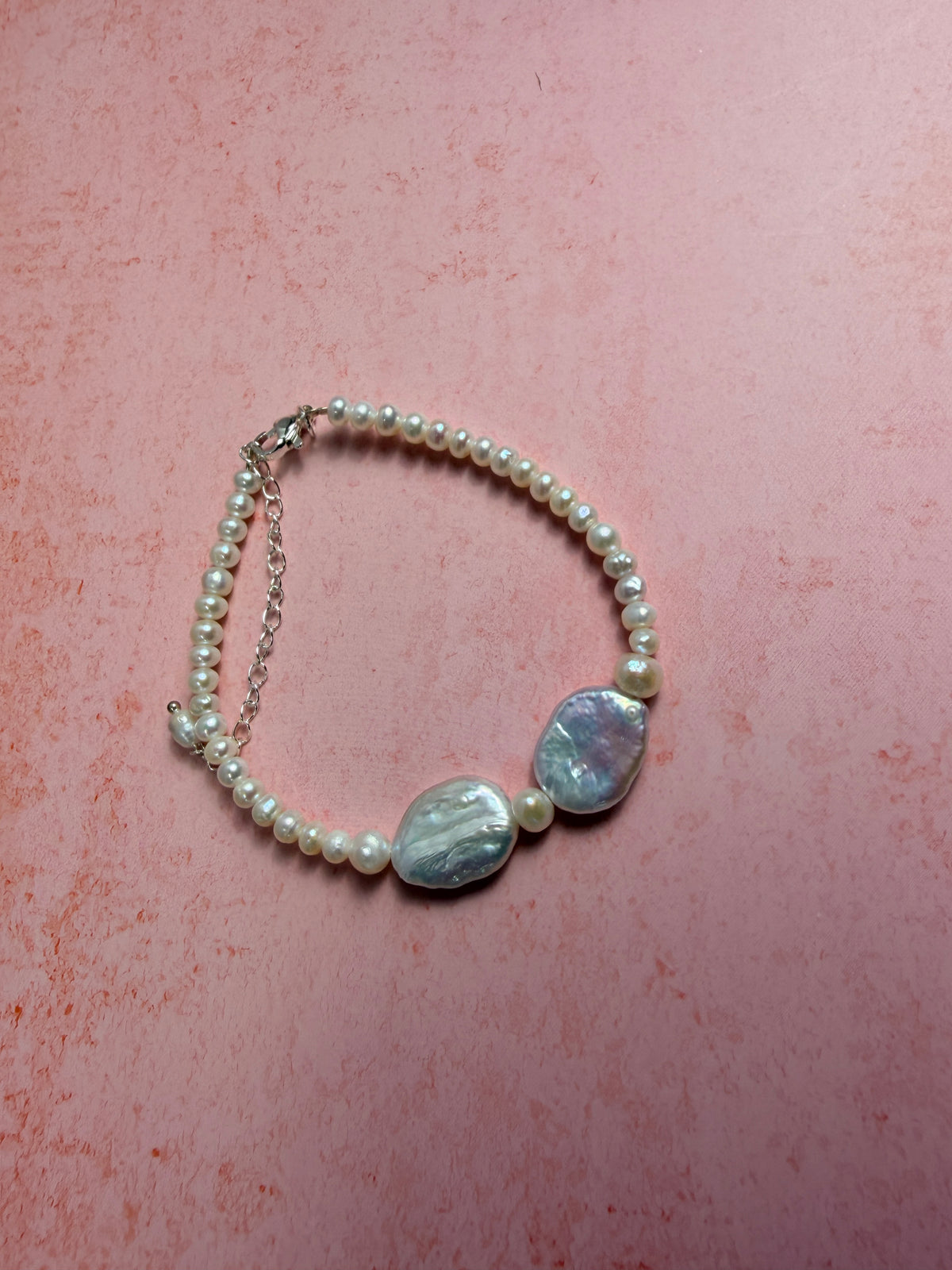 Natural pearl bracelet
