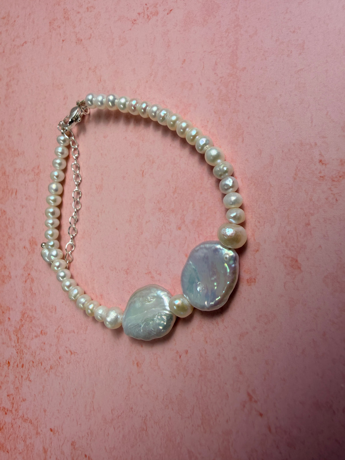 Natural pearl bracelet