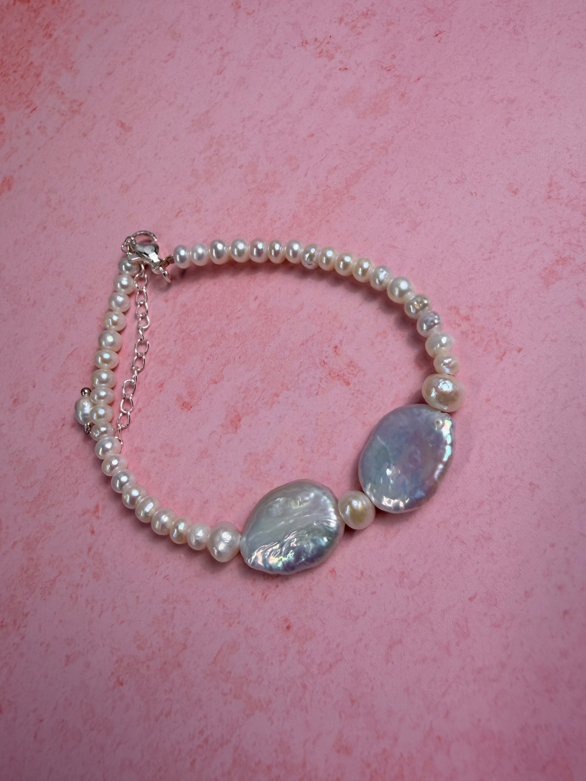 Natural pearl bracelet