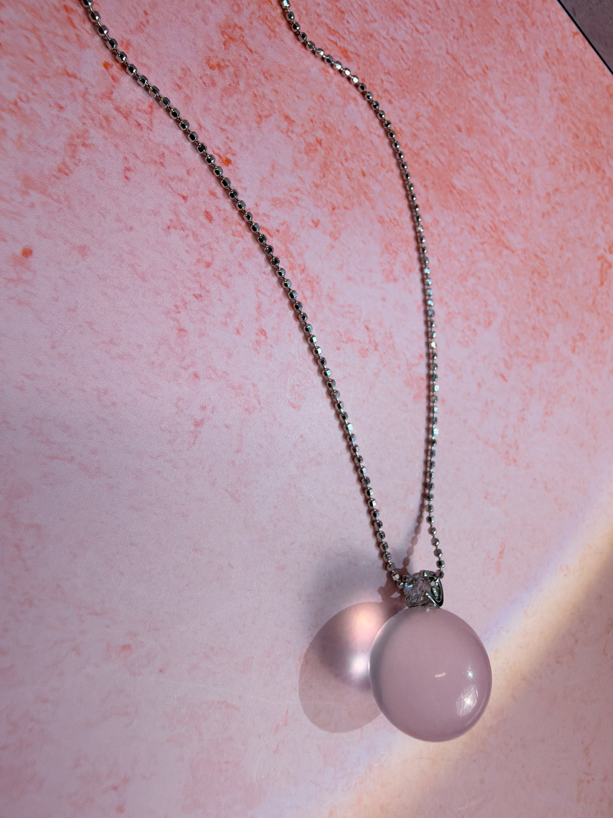 pink Crystal necklace